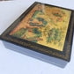 RUSSIAN MSTERA SCHOOL 1960s LARGE LACQUER BOX vintage SIGNED by ARTIST
