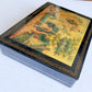 RUSSIAN MSTERA SCHOOL 1960s LARGE LACQUER BOX vintage SIGNED by ARTIST