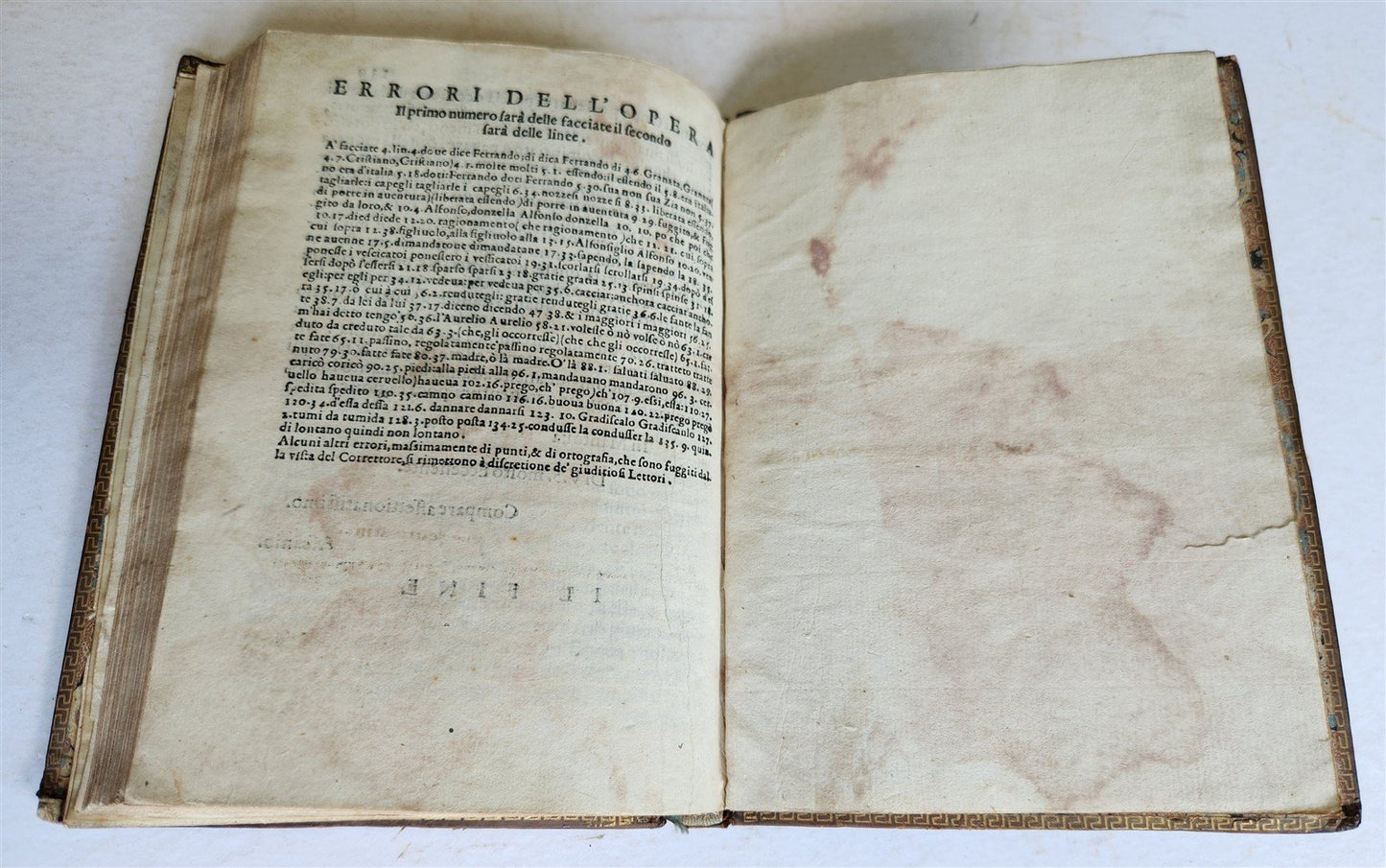 1585 DELLE NOVELLE di ASCANIO DE' MORI DA CENO antique in ITALIAN 16th century