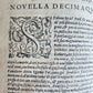 1585 DELLE NOVELLE di ASCANIO DE' MORI DA CENO antique in ITALIAN 16th century