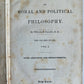 1835 PRINCIPLES of MORAL and POLITICAL PHILOSOPHY by W. Paley antique AMERICANA