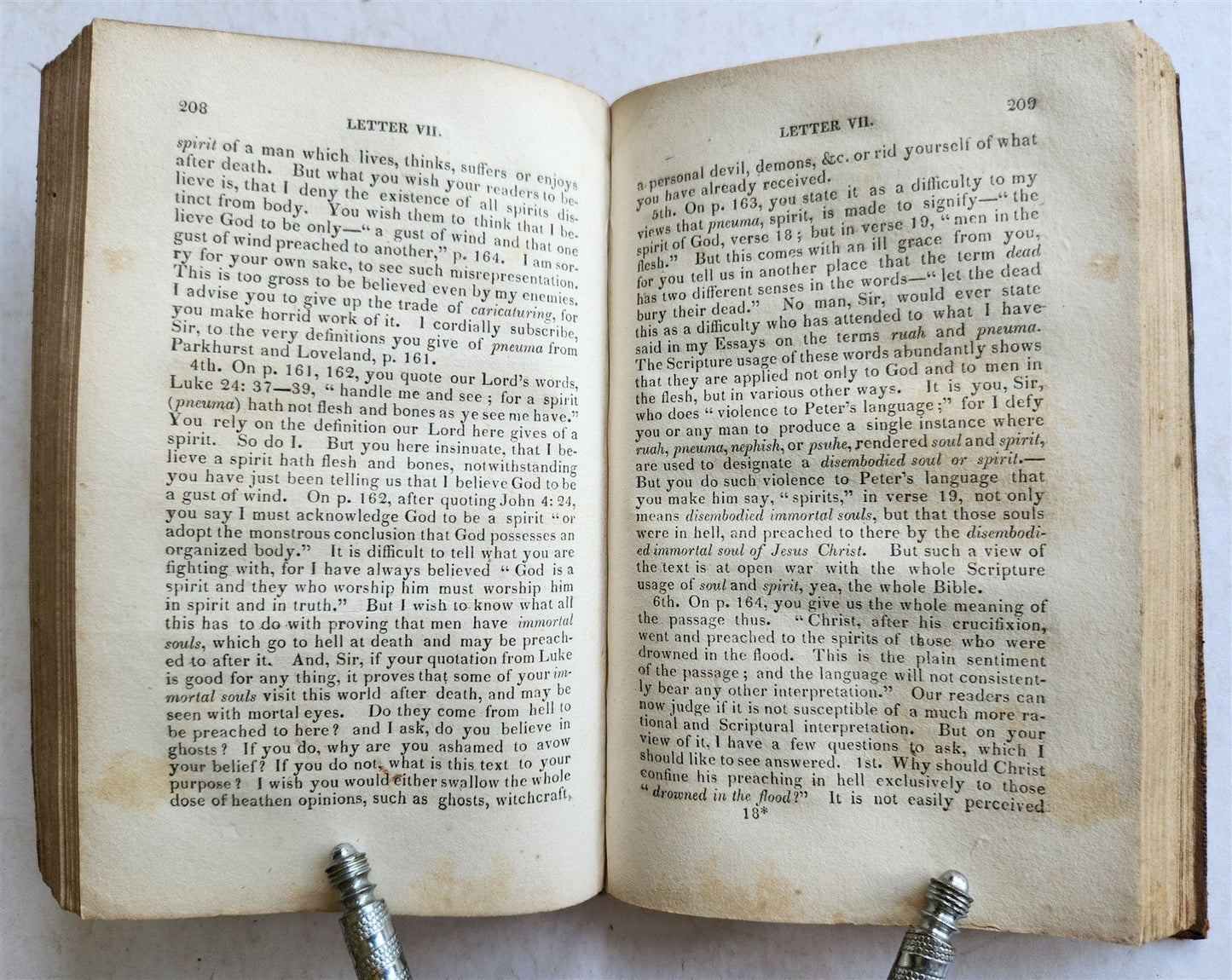 1829 IMMORTALITY of the SOUL INTERMEDIATE STATE OF THE DEAD antique AMERICANA
