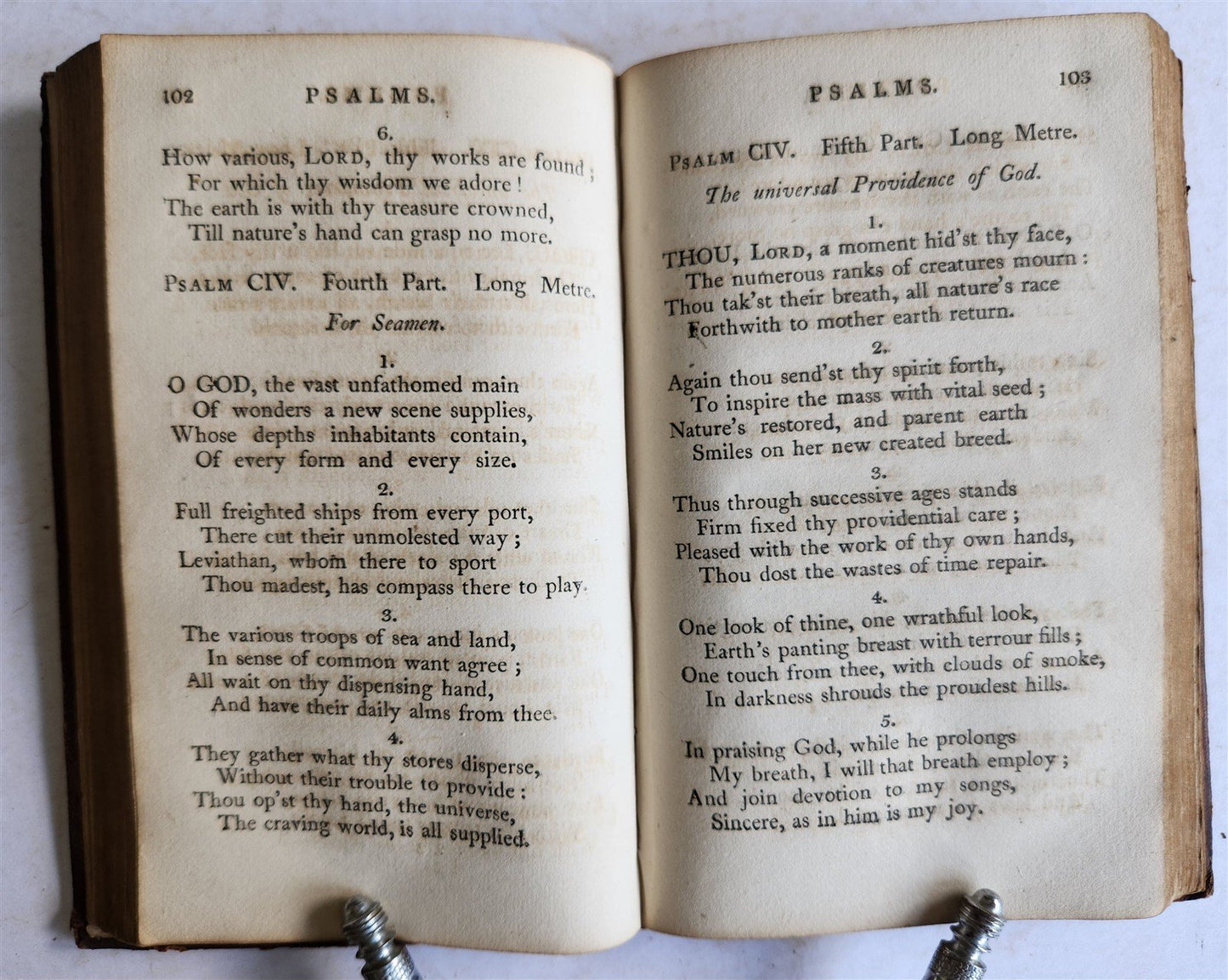 1815 COLLECTION of PSALMS and HYMNS for PUBLICK WORSHIP antique AMERICANA