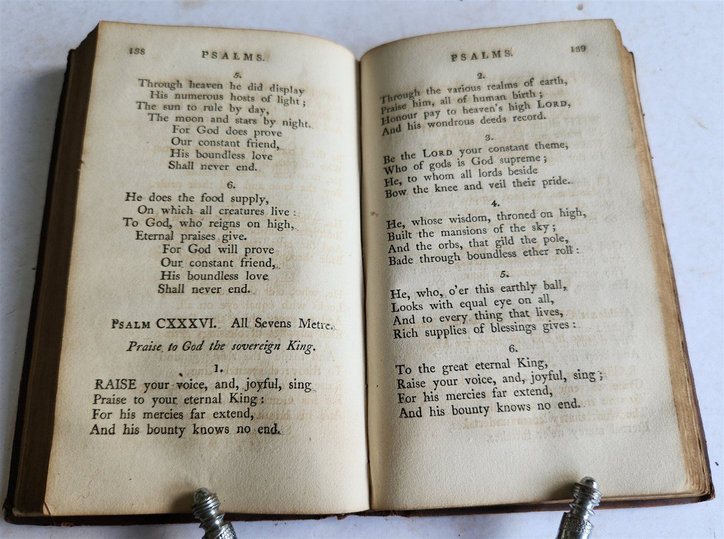 1815 COLLECTION of PSALMS and HYMNS for PUBLICK WORSHIP antique AMERICANA