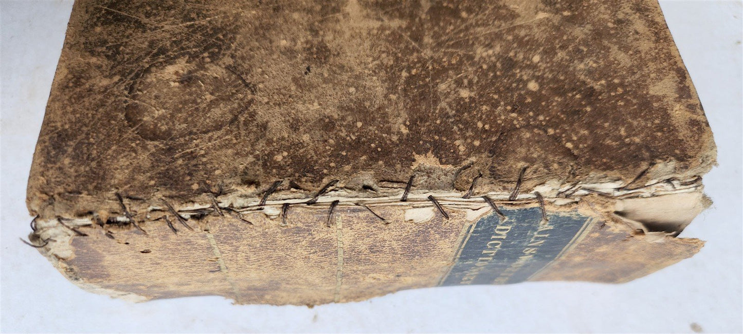 1833 ENGLISH & LATIN AINSWORTH'S DICTIONARY antique AMERICANA