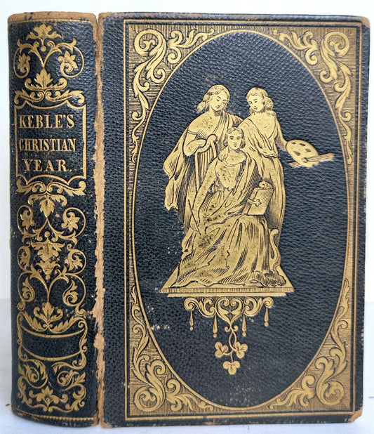 1847 THE CHRISTIAN YEAR thoughts in verse antique AMERICANA religious poetry
