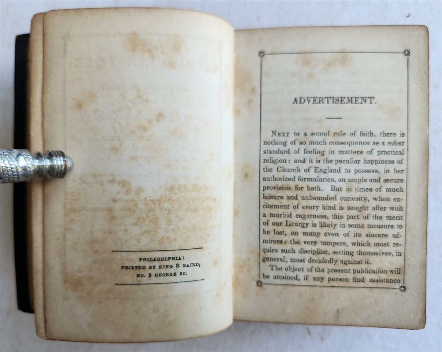 1847 THE CHRISTIAN YEAR thoughts in verse antique AMERICANA religious poetry