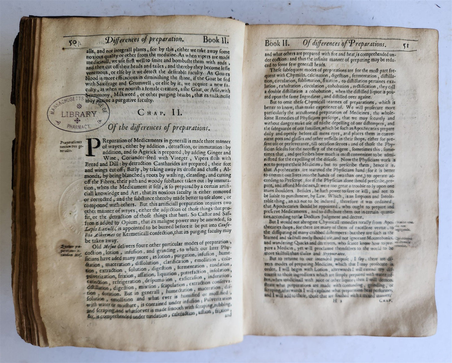 1657 MEDICINAL DISPENSATORY PHARMACOPOEA antique in ENGLISH