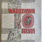 1949 WARSZAWA STOLICA POLSKI vintage ILLUSTRATED PHOTO BOOK Warsaw Poland FOLIO