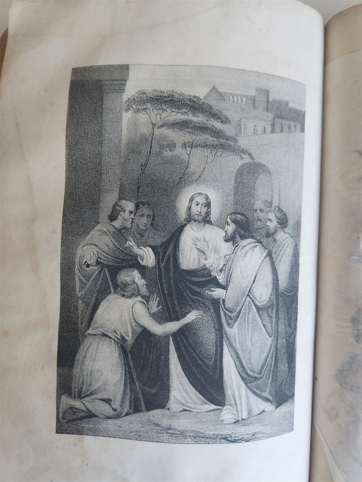 1855 BIBLE in ENGLISH antique OLD & NEW TESTAMENT Boston AMERICANA