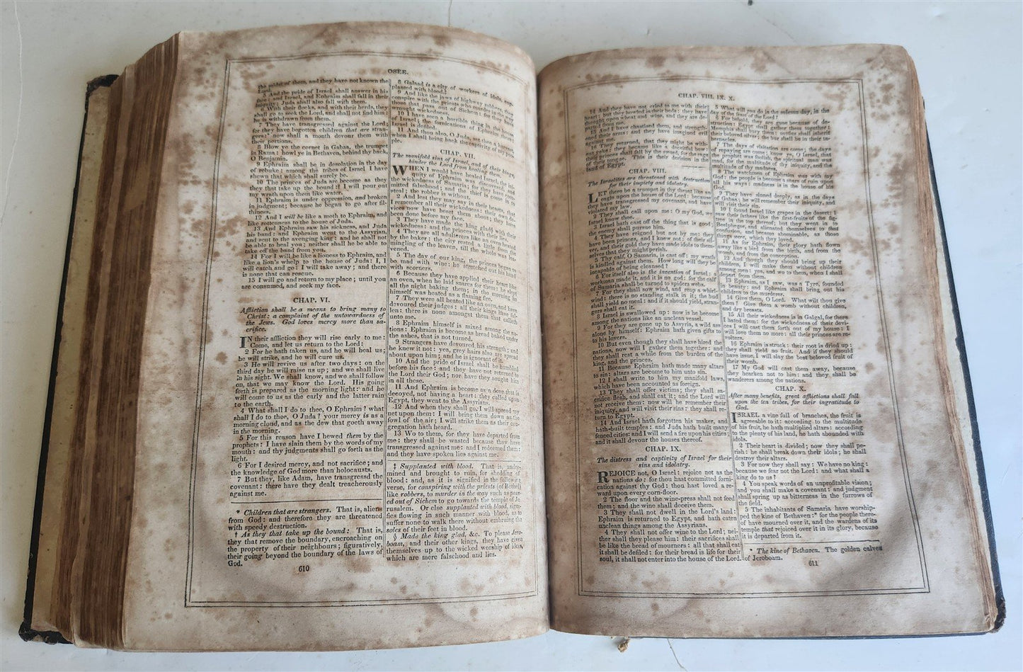 1855 BIBLE in ENGLISH antique OLD & NEW TESTAMENT Boston AMERICANA