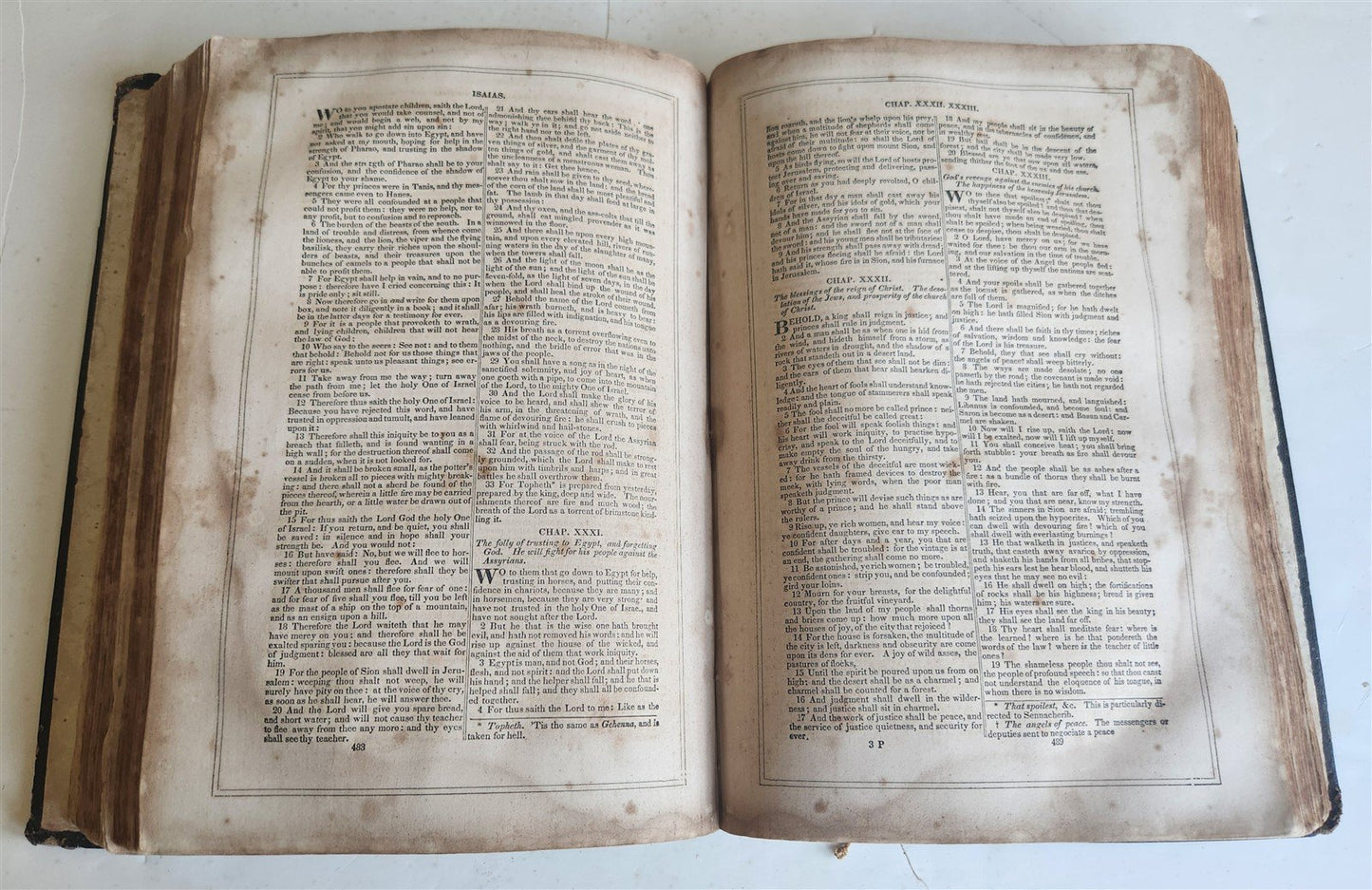 1855 BIBLE in ENGLISH antique OLD & NEW TESTAMENT Boston AMERICANA