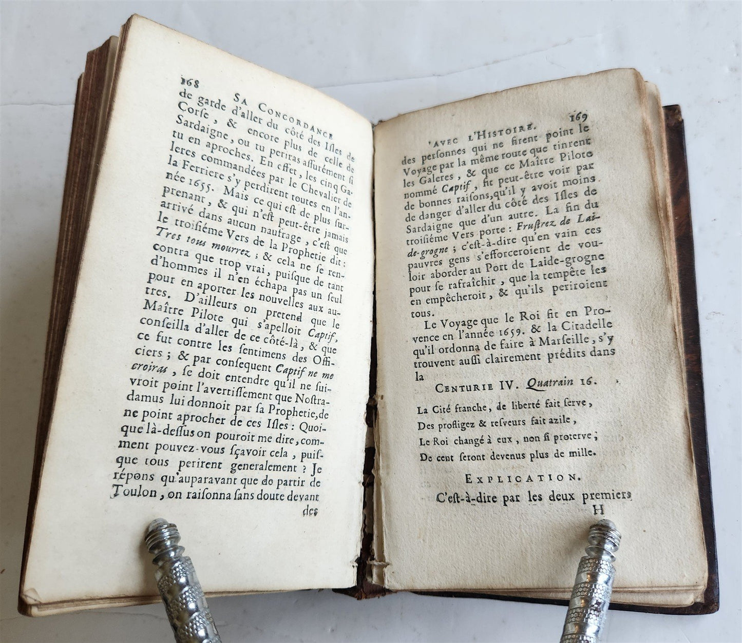 1693 Concordance of NOSTRADAMUS's Prophecies ANTIQUE in FRENCH 17th CENTURY