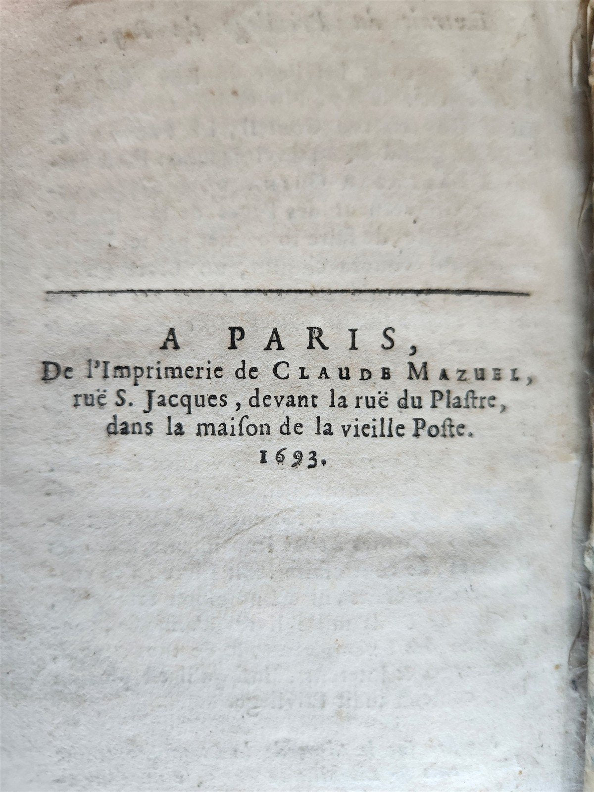 1693 Concordance of NOSTRADAMUS's Prophecies ANTIQUE in FRENCH 17th CENTURY
