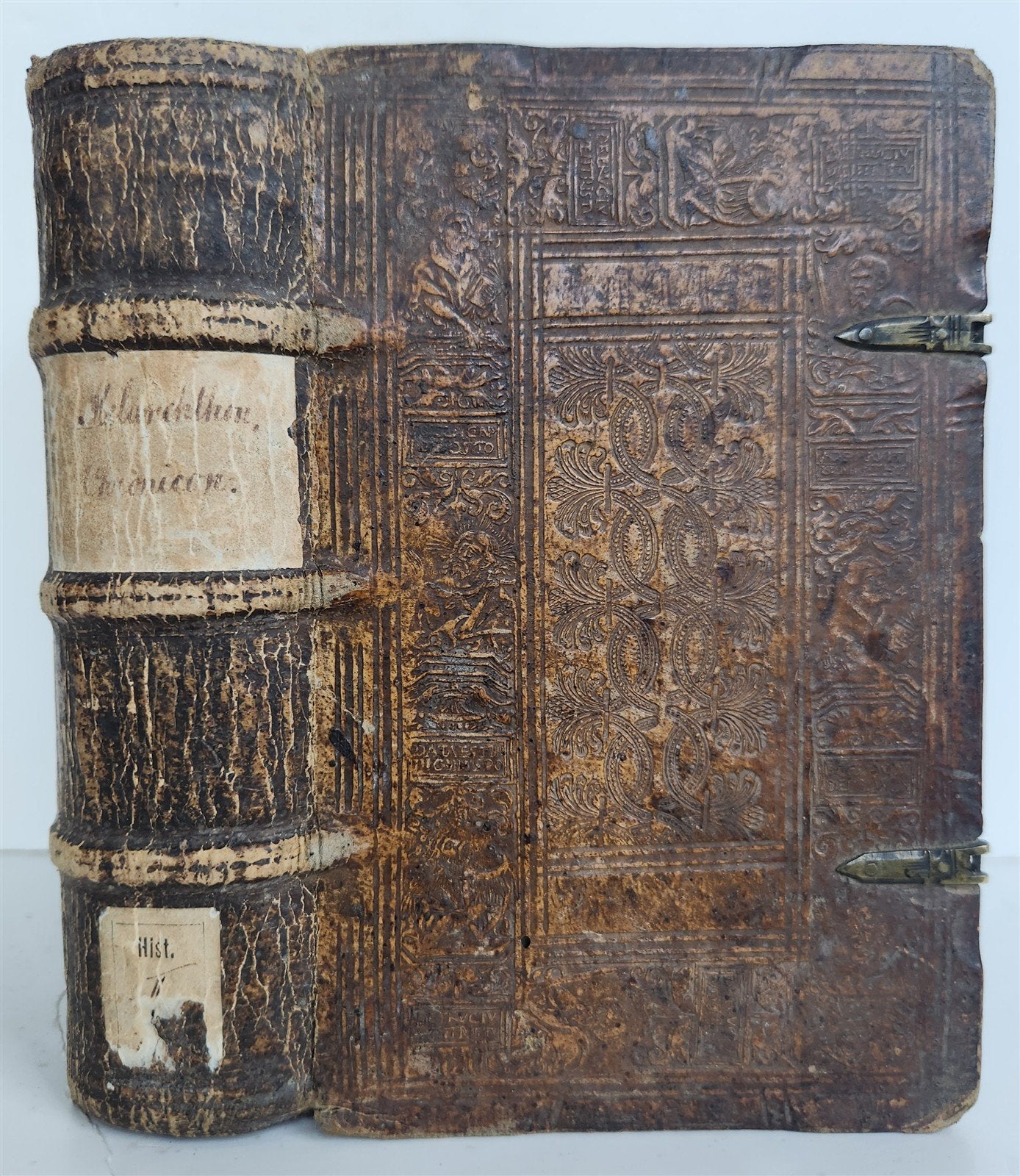1560 PHILIPP MELANCHTHON UNIVERSAL HISTORY pigskin binding ANTIQUE 16th CENTURY