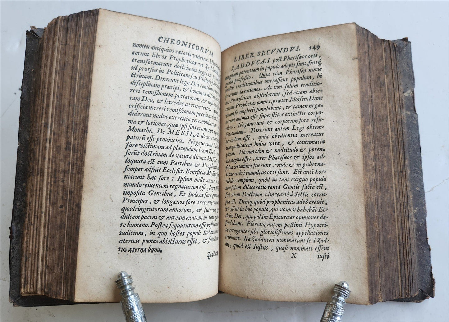 1560 PHILIPP MELANCHTHON UNIVERSAL HISTORY pigskin binding ANTIQUE 16th CENTURY