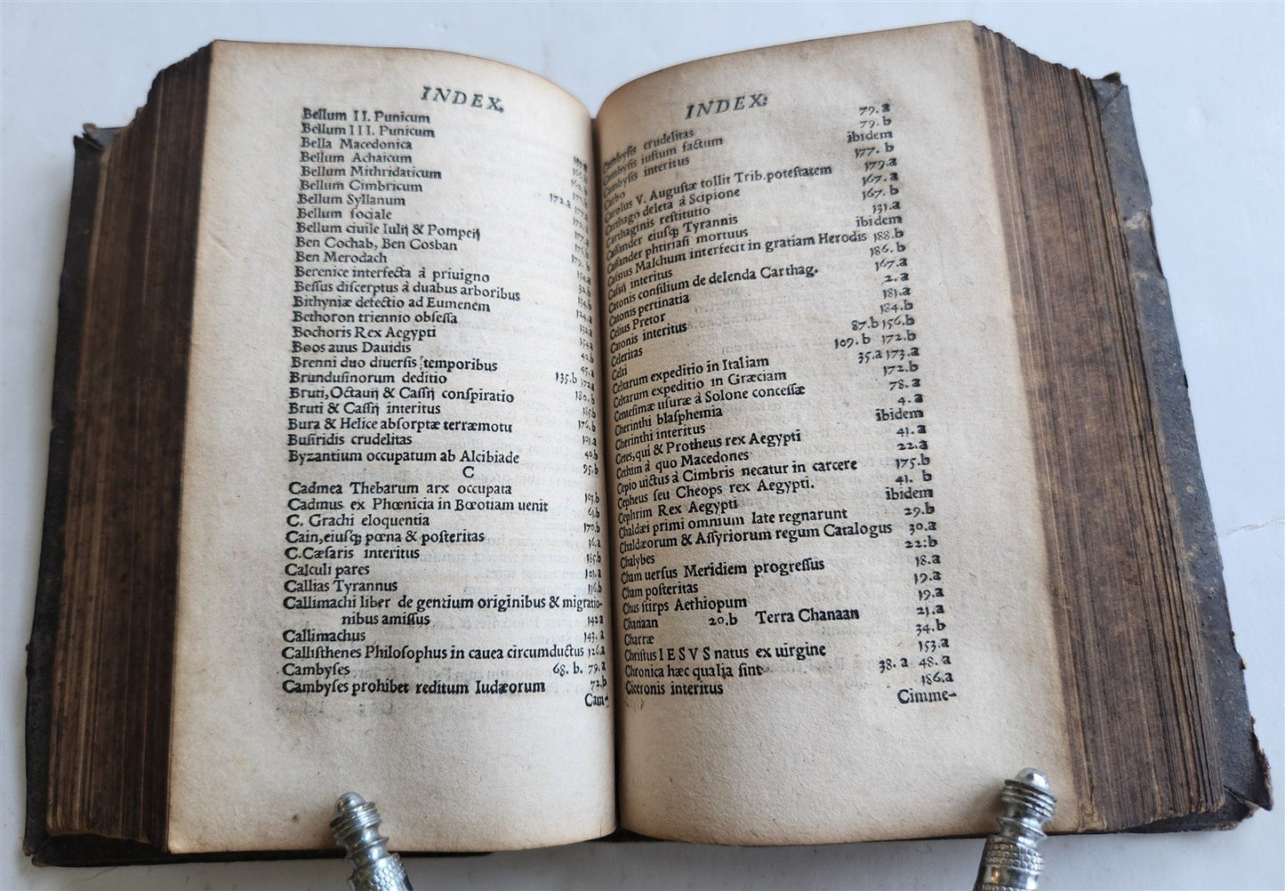 1560 PHILIPP MELANCHTHON UNIVERSAL HISTORY pigskin binding ANTIQUE 16th CENTURY