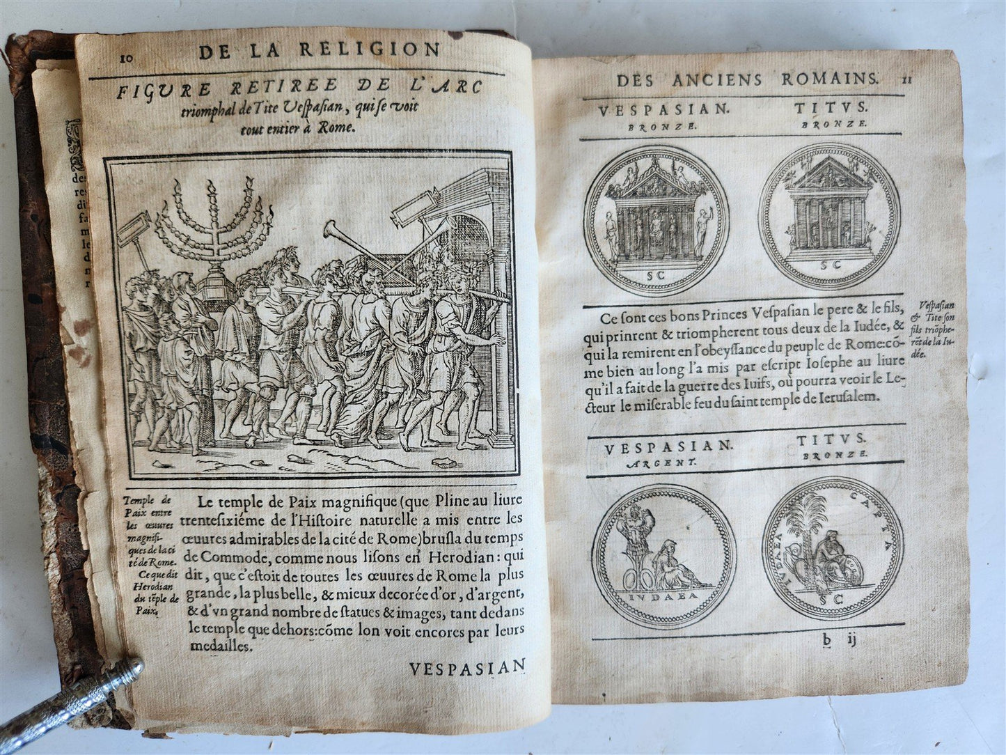 1547 RELIGION of ANCIENT ROME FULLY ILLUSTRATED antique 16th CENTURY
