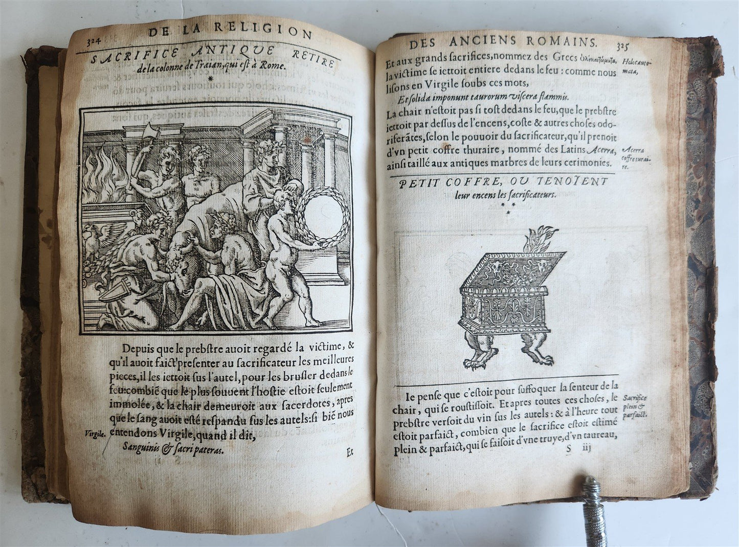1547 RELIGION of ANCIENT ROME FULLY ILLUSTRATED antique 16th CENTURY