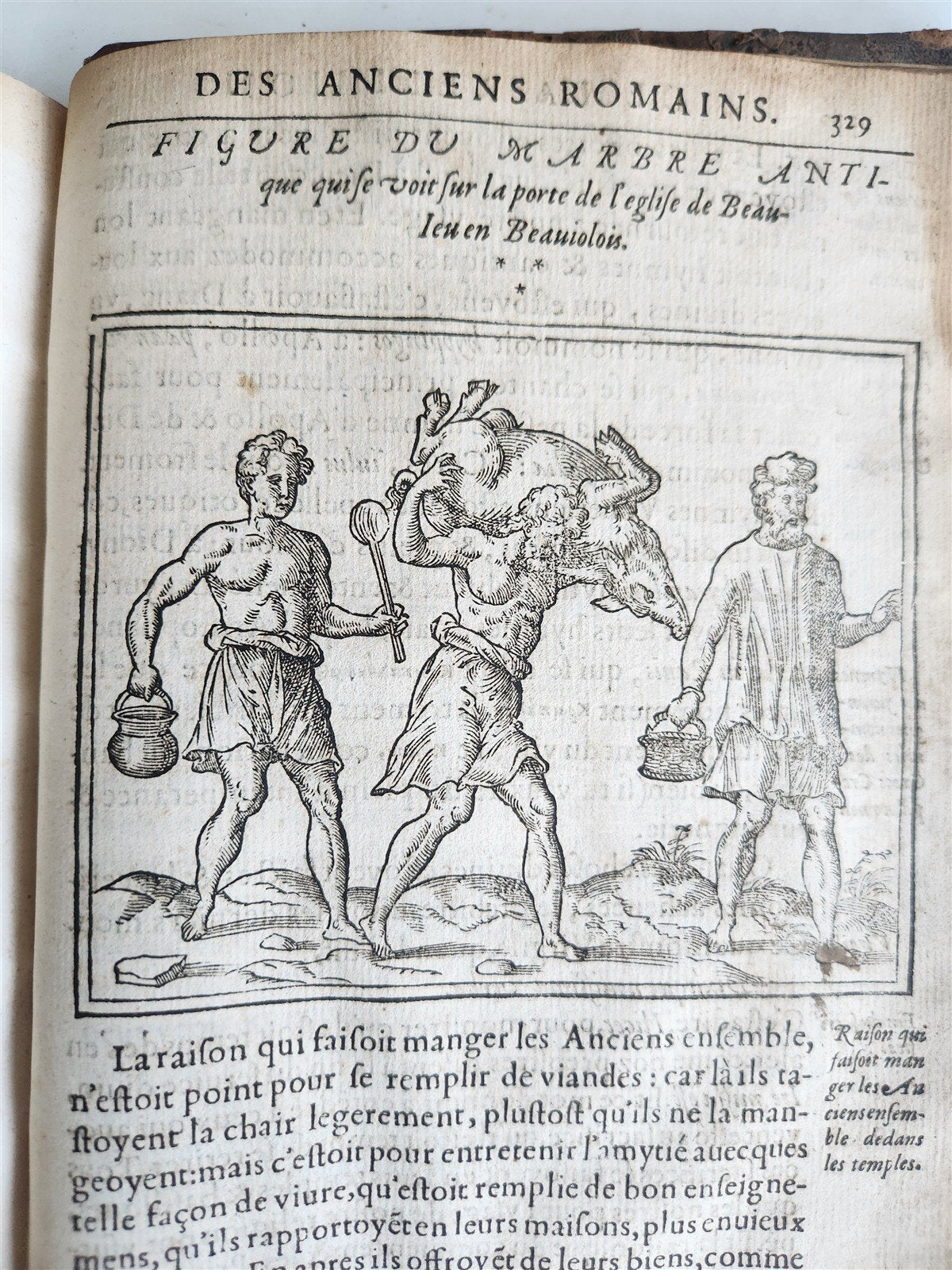 1547 RELIGION of ANCIENT ROME FULLY ILLUSTRATED antique 16th CENTURY