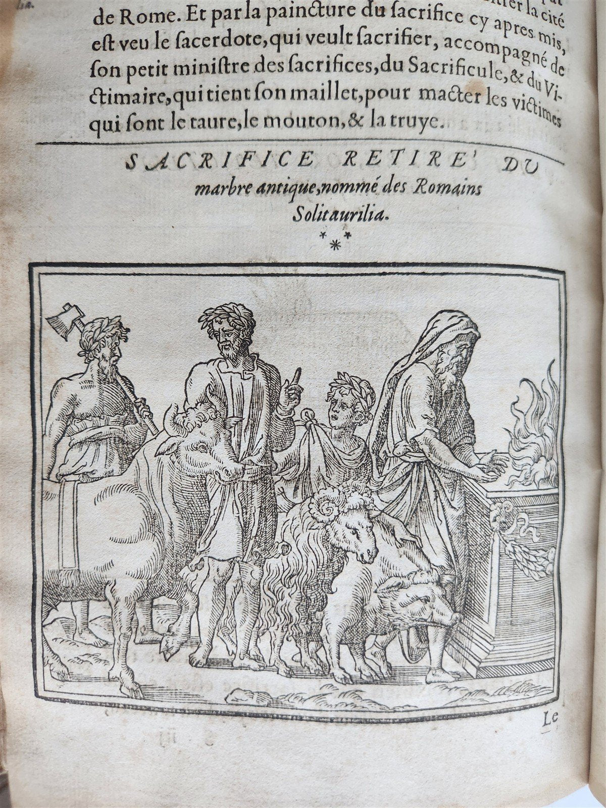 1547 RELIGION of ANCIENT ROME FULLY ILLUSTRATED antique 16th CENTURY