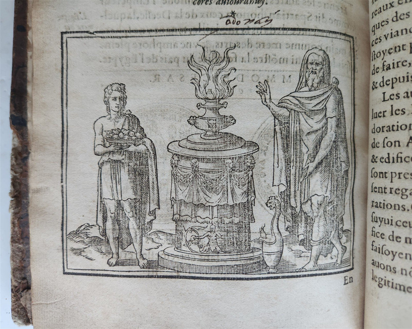 1547 RELIGION of ANCIENT ROME FULLY ILLUSTRATED antique 16th CENTURY