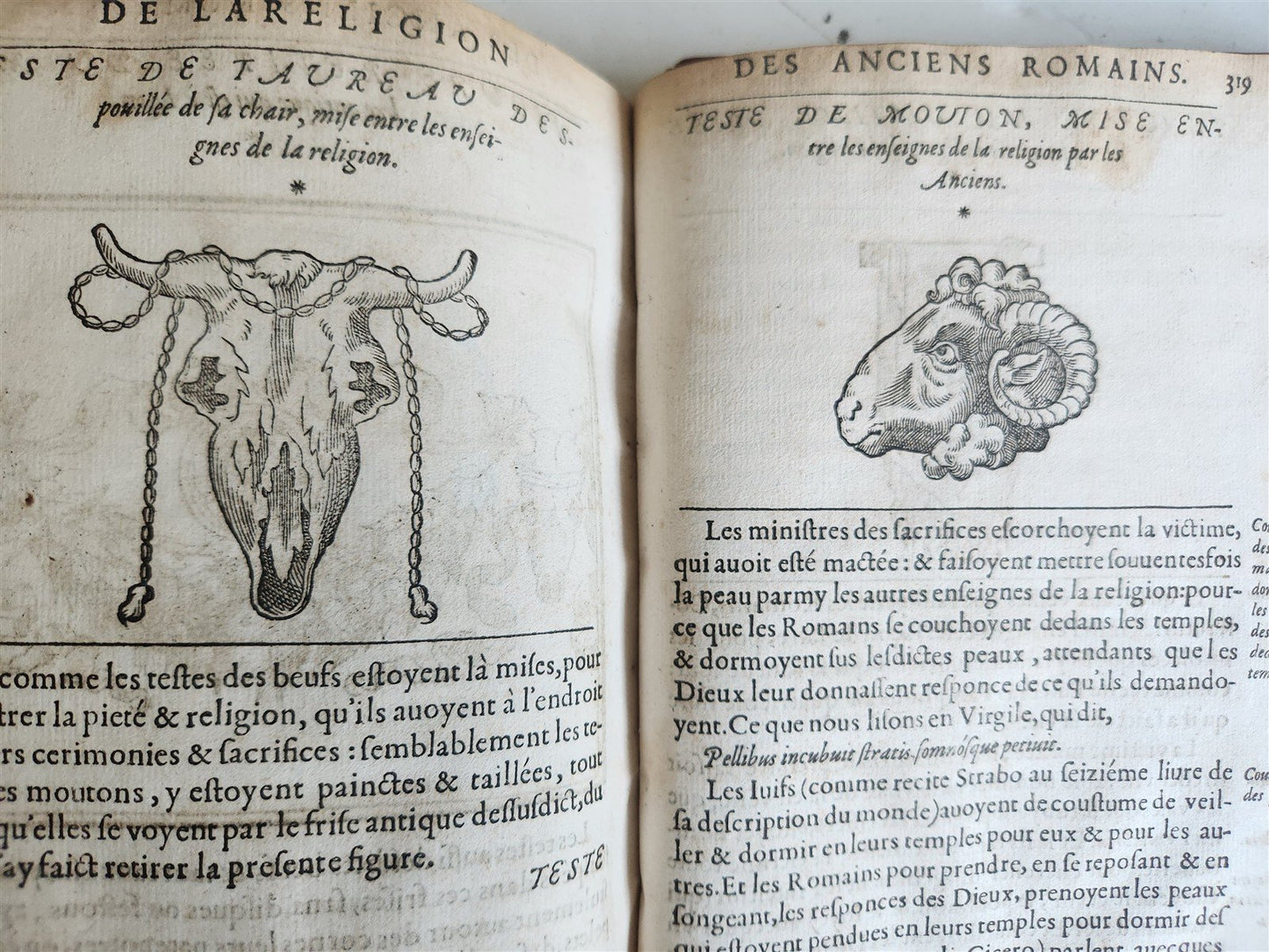 1547 RELIGION of ANCIENT ROME FULLY ILLUSTRATED antique 16th CENTURY