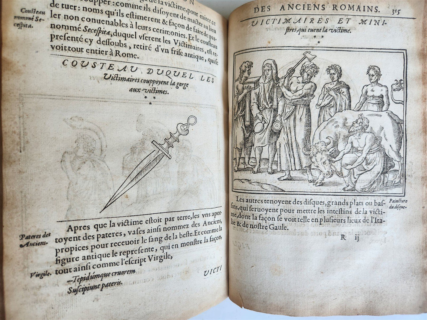 1547 RELIGION of ANCIENT ROME FULLY ILLUSTRATED antique 16th CENTURY