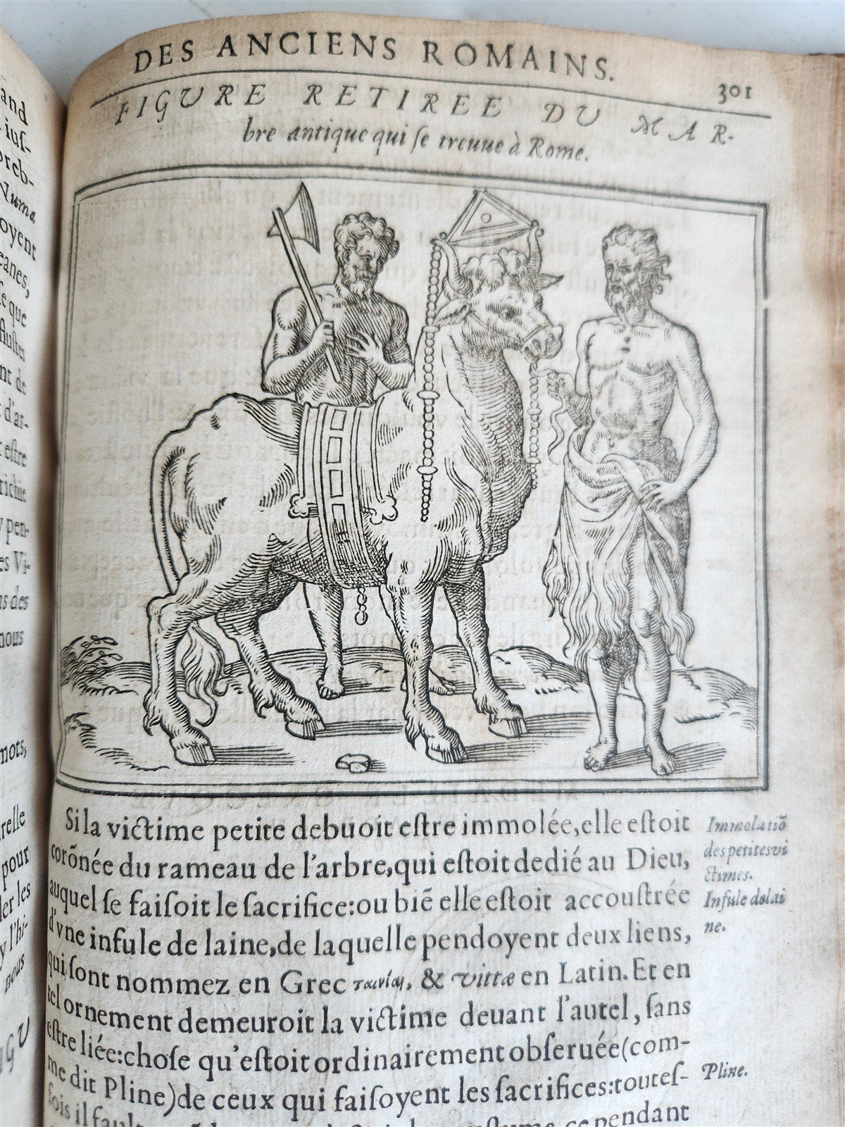 1547 RELIGION of ANCIENT ROME FULLY ILLUSTRATED antique 16th CENTURY
