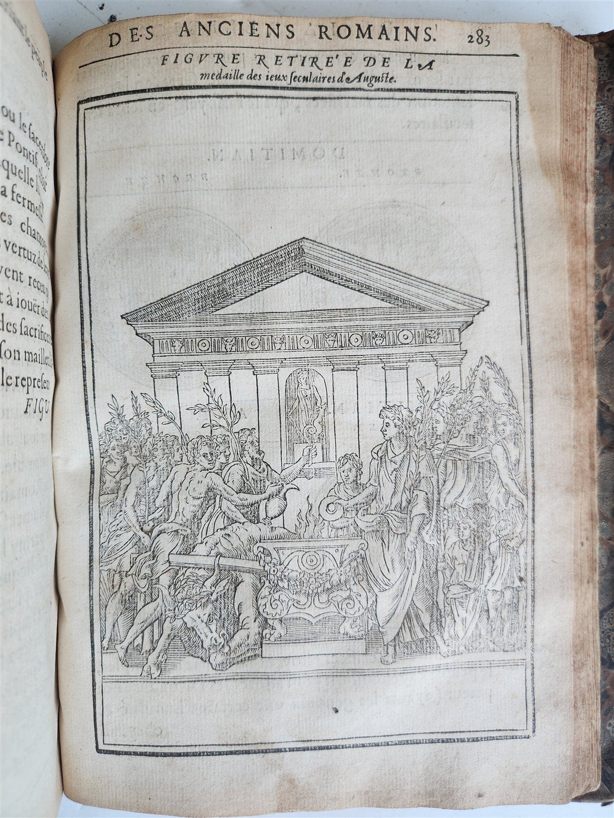 1547 RELIGION of ANCIENT ROME FULLY ILLUSTRATED antique 16th CENTURY