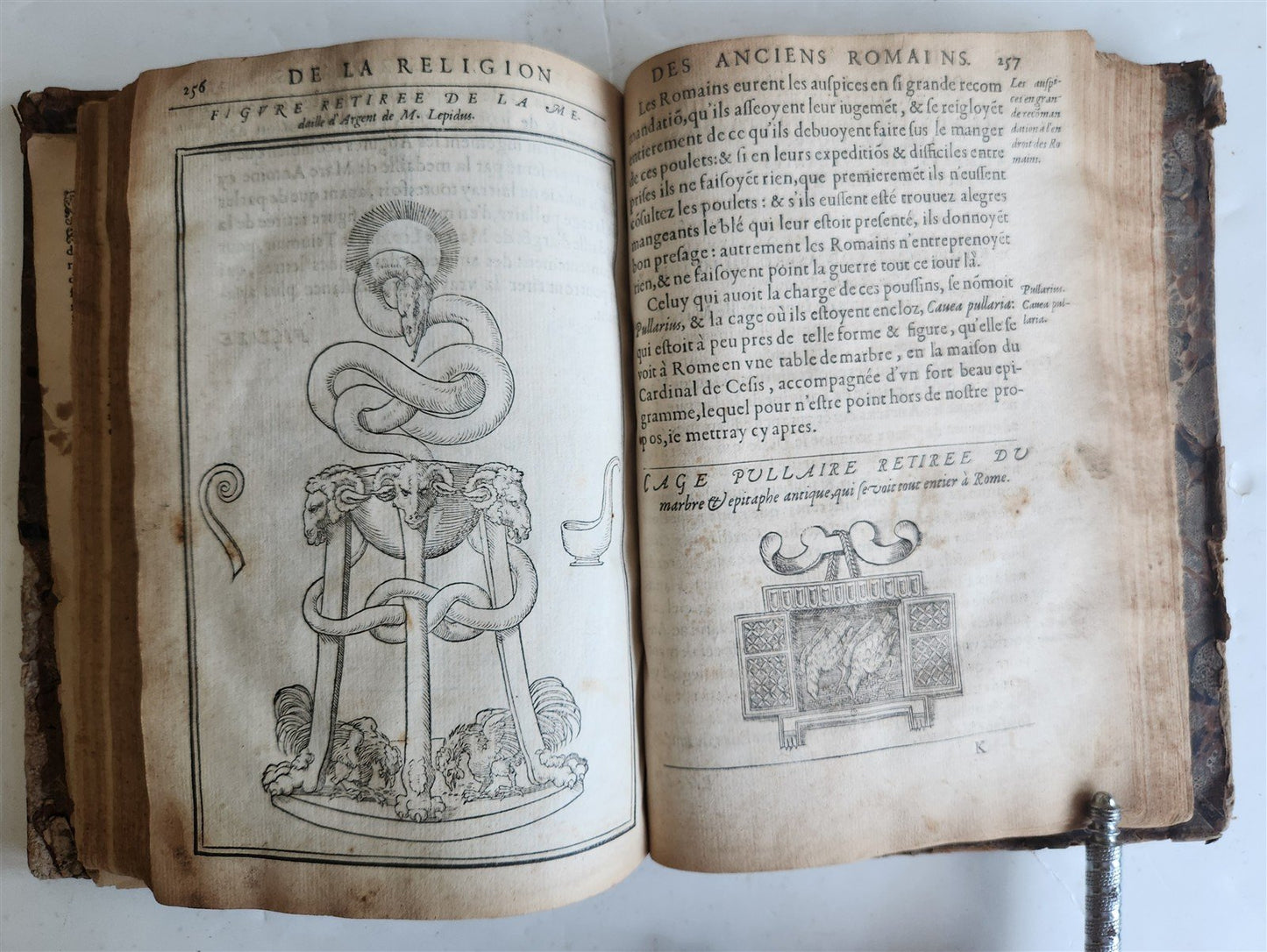 1547 RELIGION of ANCIENT ROME FULLY ILLUSTRATED antique 16th CENTURY