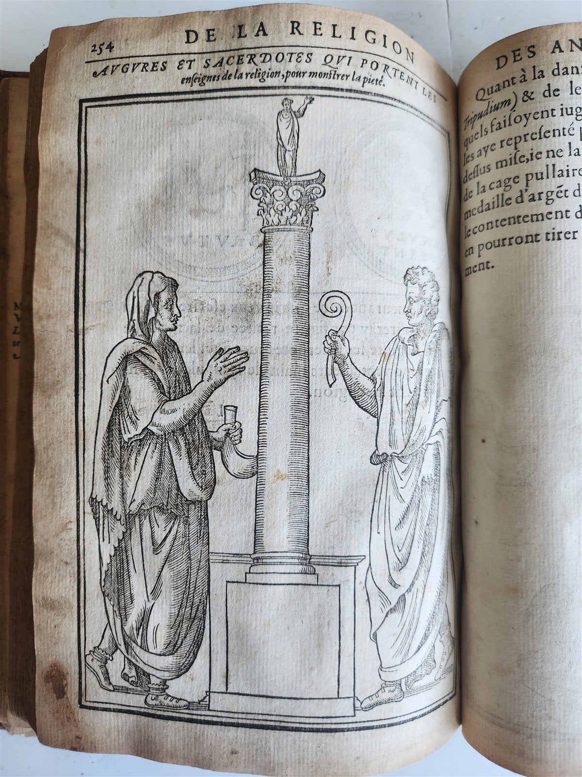 1547 RELIGION of ANCIENT ROME FULLY ILLUSTRATED antique 16th CENTURY