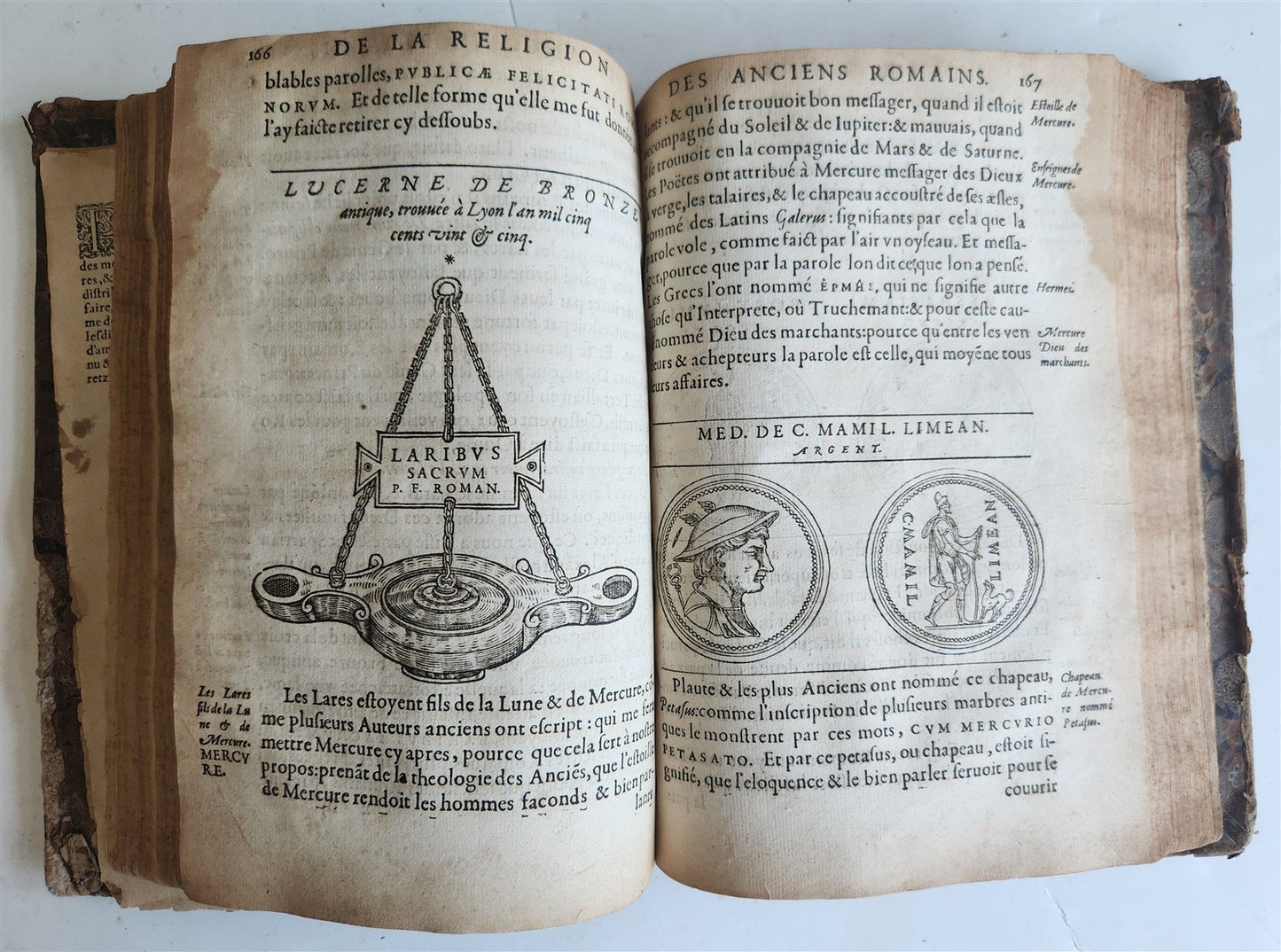 1547 RELIGION of ANCIENT ROME FULLY ILLUSTRATED antique 16th CENTURY
