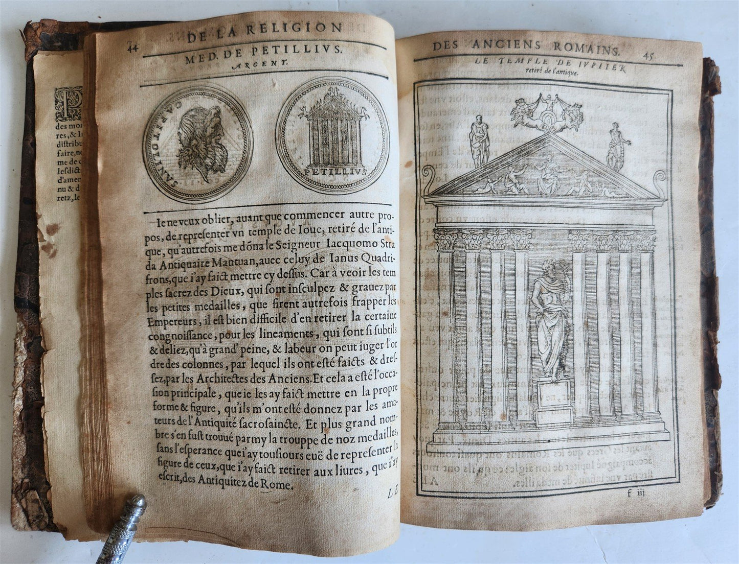 1547 RELIGION of ANCIENT ROME FULLY ILLUSTRATED antique 16th CENTURY