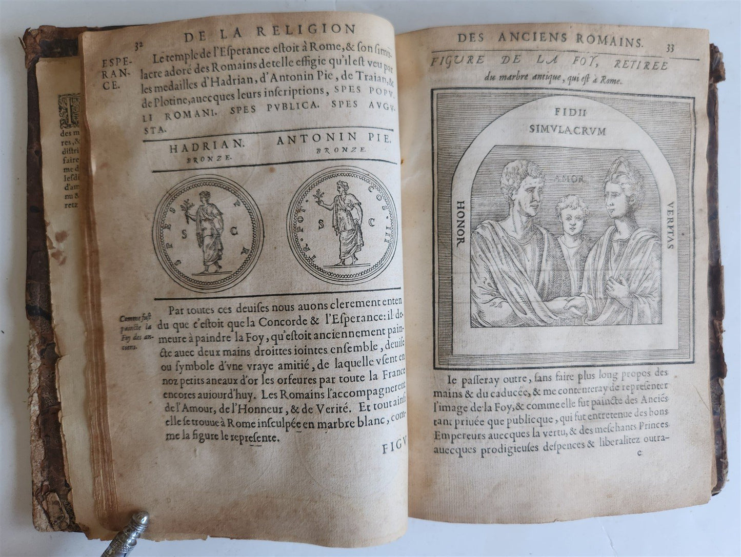 1547 RELIGION of ANCIENT ROME FULLY ILLUSTRATED antique 16th CENTURY