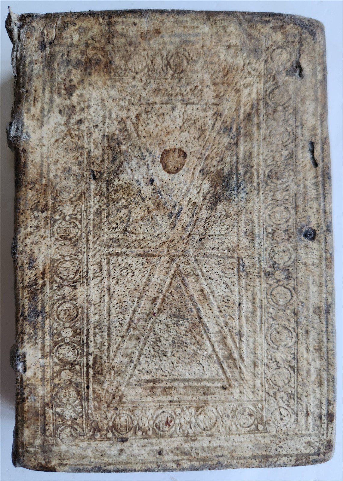 1524 POST-INCUNABULA ANCIENT WARFARE TREATISE by V.Flavius antique PIGSKIN