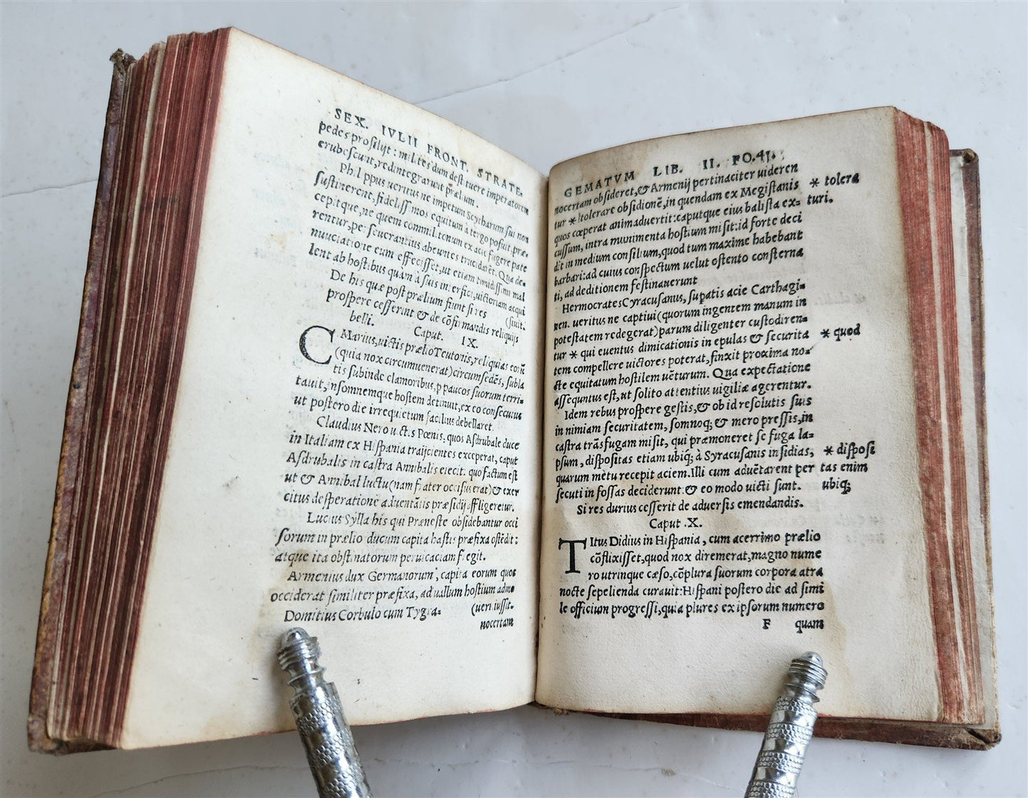 1524 POST-INCUNABULA ANCIENT WARFARE TREATISE by V.Flavius antique PIGSKIN