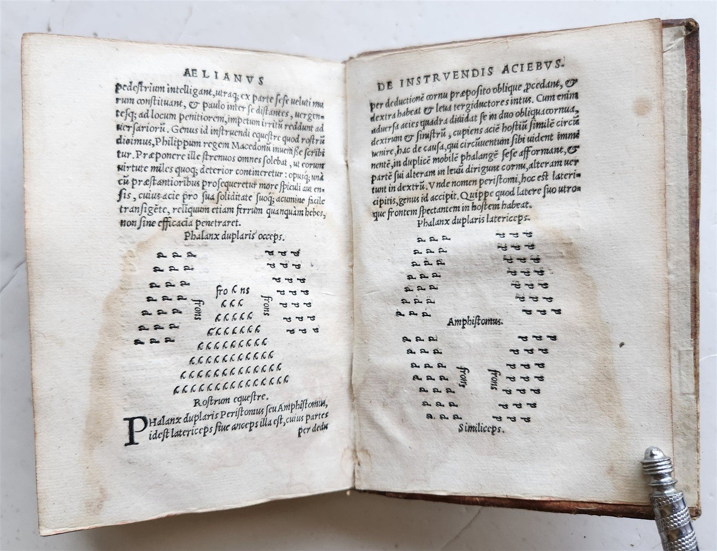 1524 POST-INCUNABULA ANCIENT WARFARE TREATISE by V.Flavius antique PIGSKIN