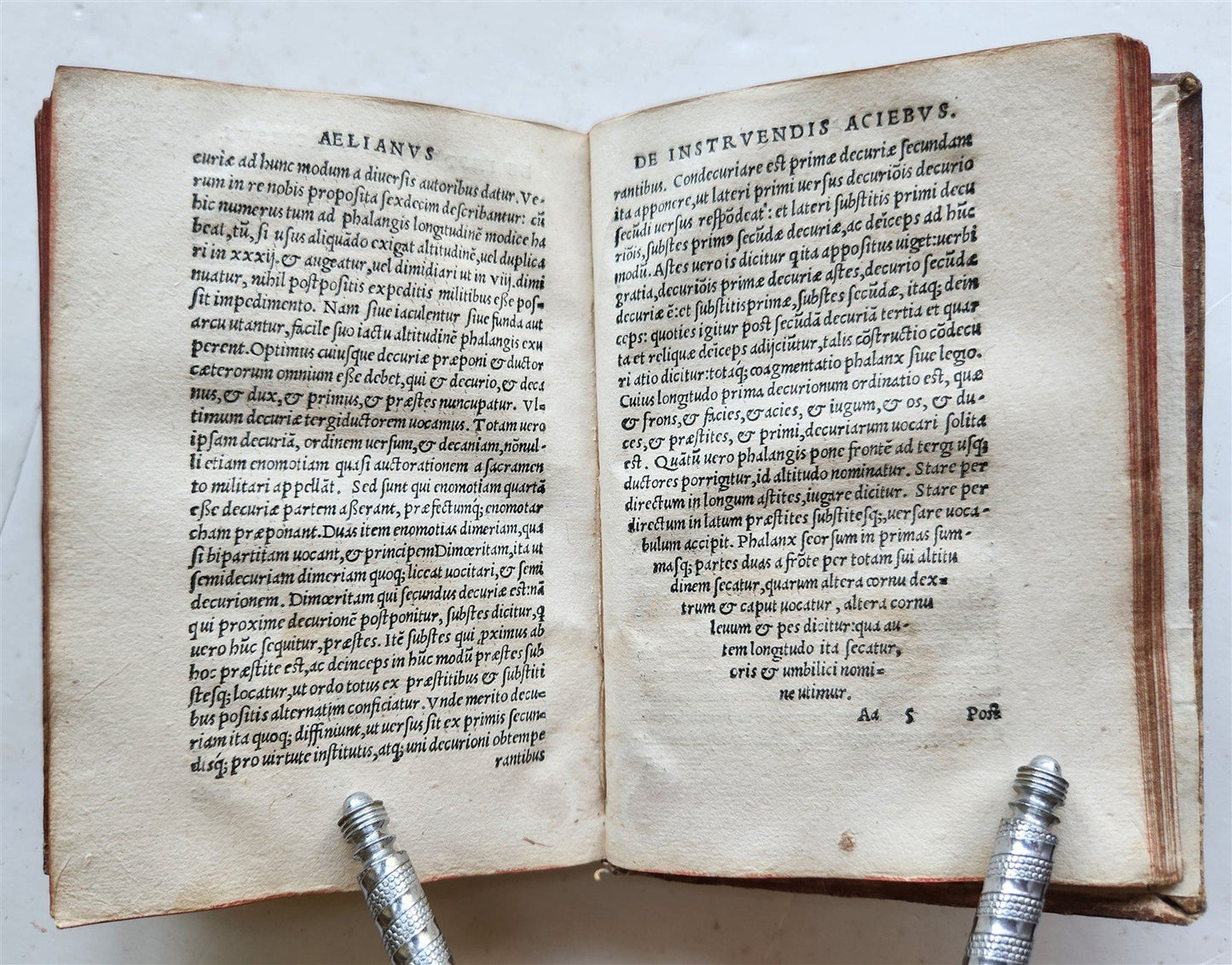 1524 POST-INCUNABULA ANCIENT WARFARE TREATISE by V.Flavius antique PIGSKIN