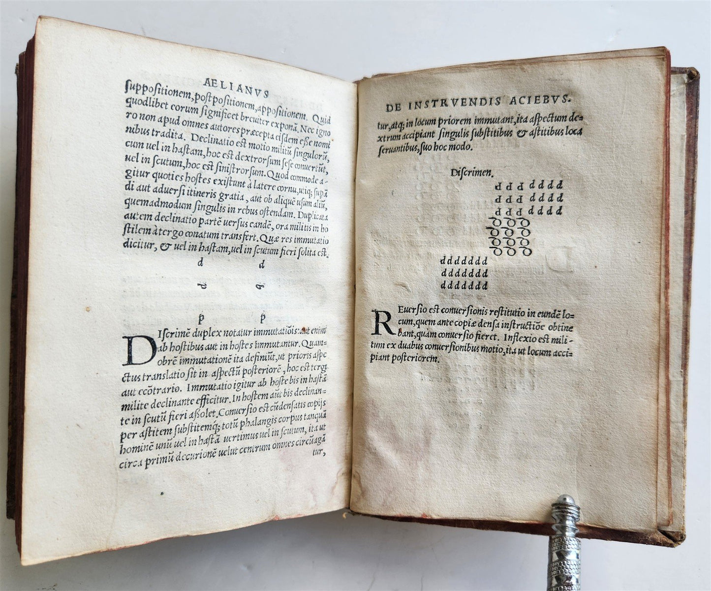 1524 POST-INCUNABULA ANCIENT WARFARE TREATISE by V.Flavius antique PIGSKIN