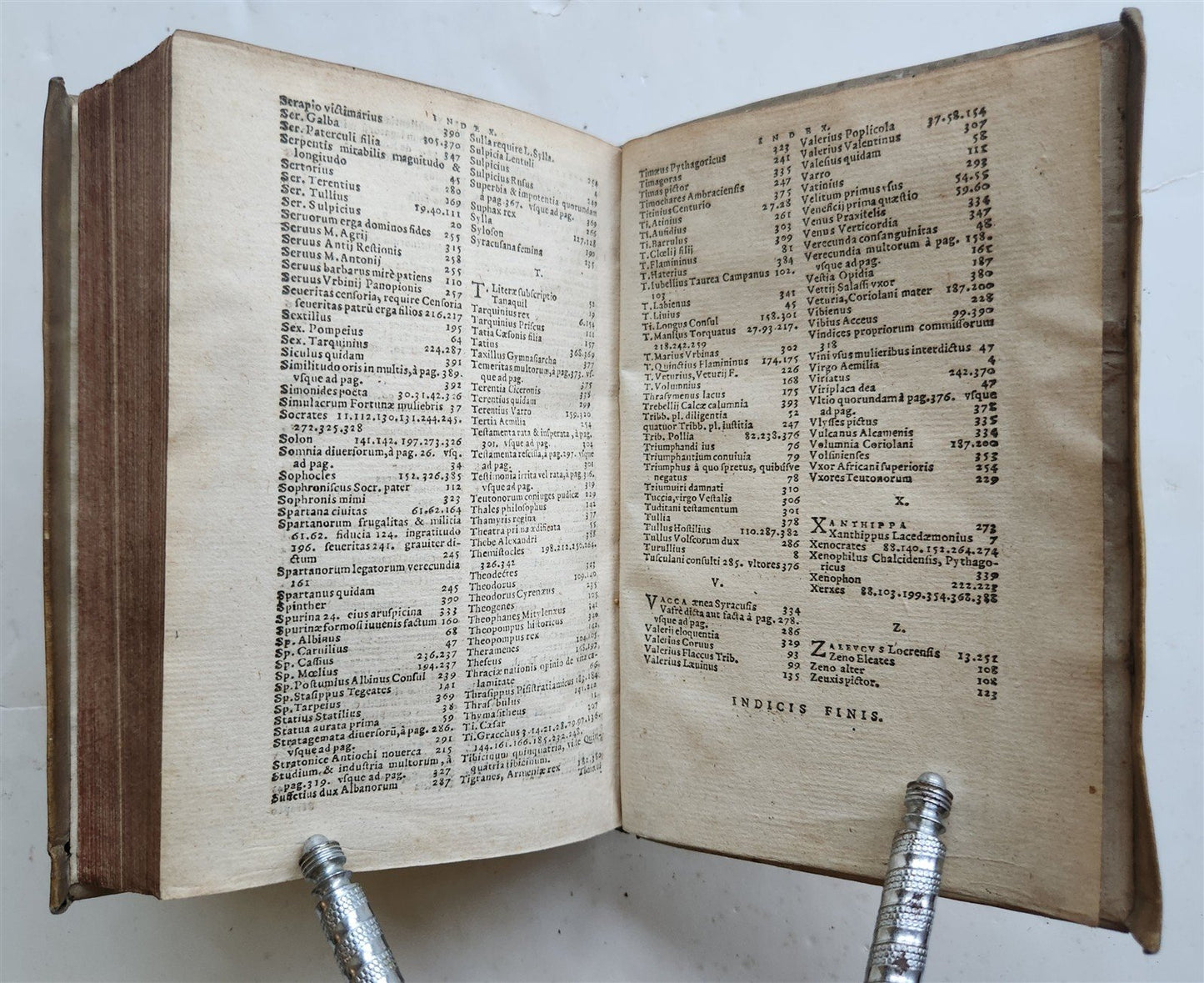 1594 PLANTIN PUBLISHING VALERIUS MAXIMUS VELLUM antique 16th Century