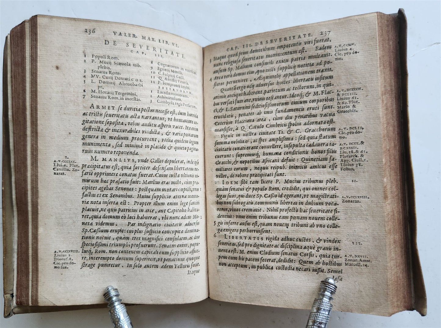 1594 PLANTIN PUBLISHING VALERIUS MAXIMUS VELLUM antique 16th Century