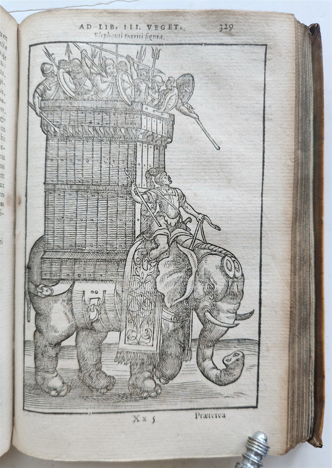1592 ILLUSTRATED ANCIENT WARFARE TREATISE by V.Flavius antique VELLUM BINDING