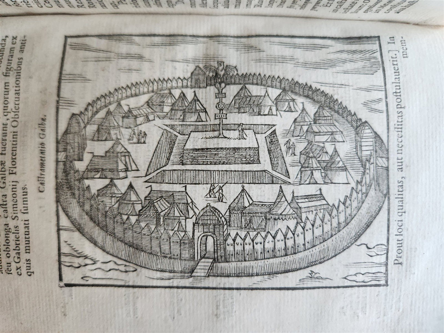 1592 ILLUSTRATED ANCIENT WARFARE TREATISE by V.Flavius antique VELLUM BINDING