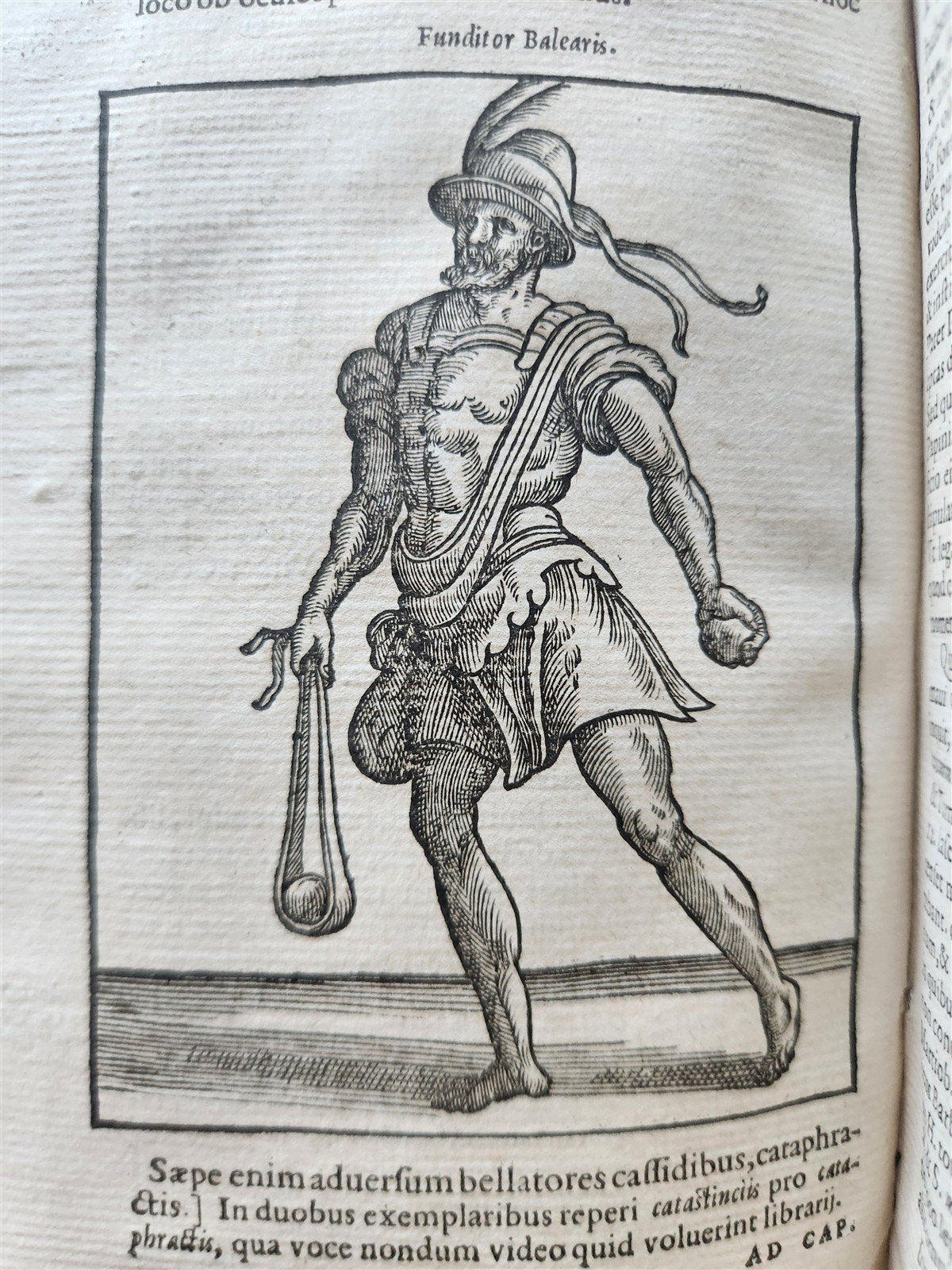 1592 ILLUSTRATED ANCIENT WARFARE TREATISE by V.Flavius antique VELLUM BINDING