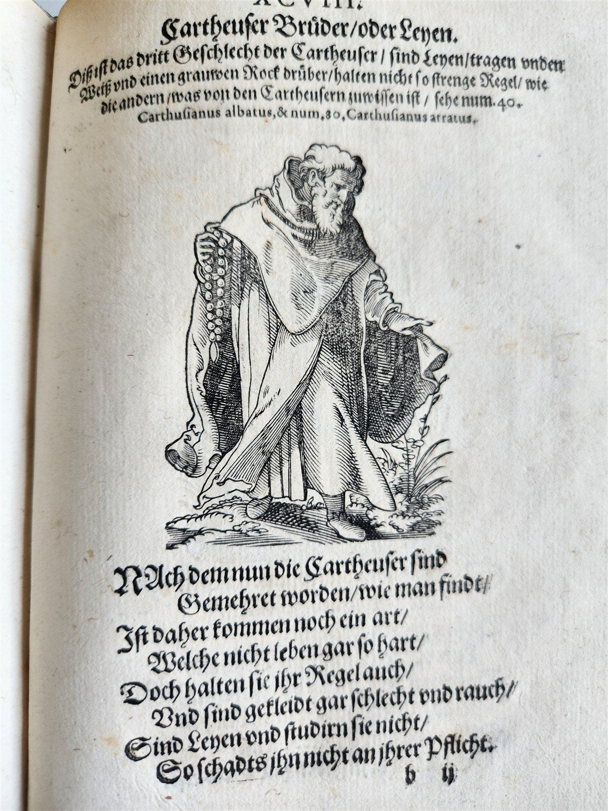 1585 ORDERS of CATHOLIC CHURCH Lonicer ILLUSTRATED by JOST AMMAN antique VELLUM