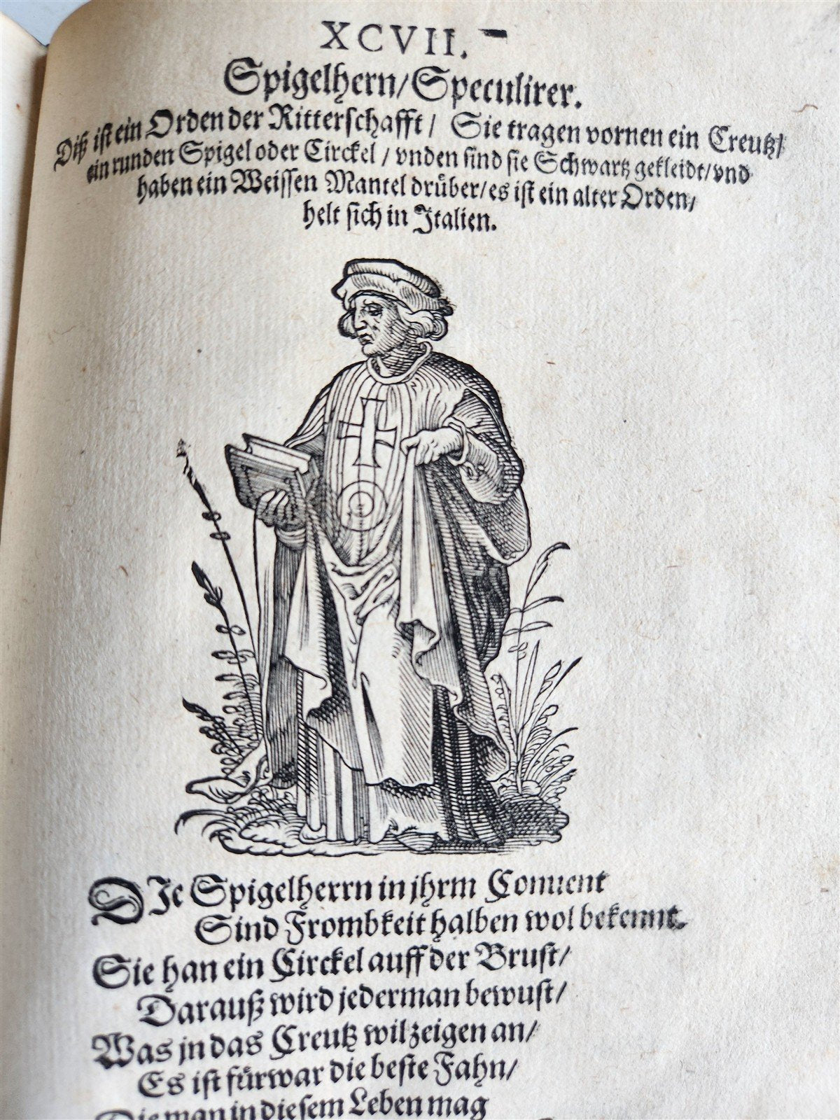 1585 ORDERS of CATHOLIC CHURCH Lonicer ILLUSTRATED by JOST AMMAN antique VELLUM