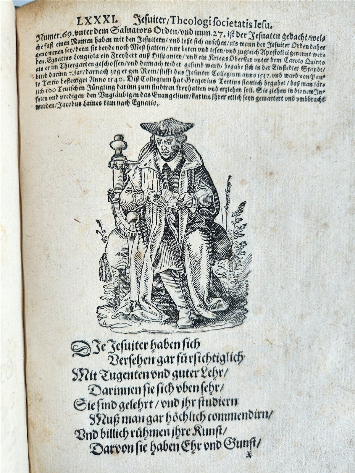 1585 ORDERS of CATHOLIC CHURCH Lonicer ILLUSTRATED by JOST AMMAN antique VELLUM