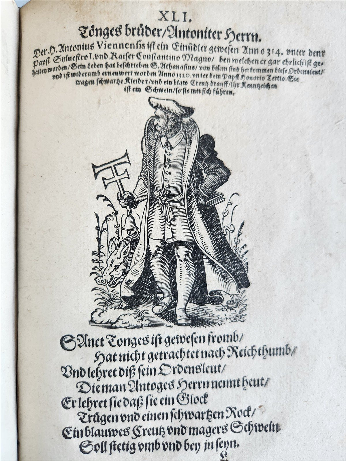 1585 ORDERS of CATHOLIC CHURCH Lonicer ILLUSTRATED by JOST AMMAN antique VELLUM