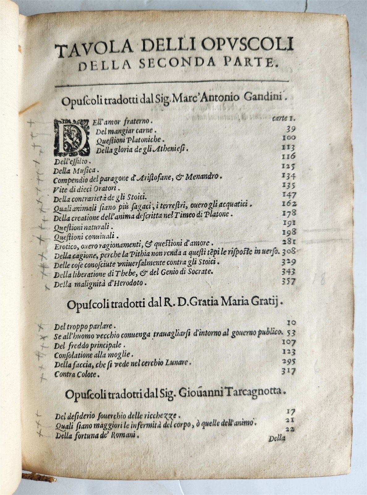 1598 PLUTARCH PHILOSOPHICAL WORK Opuscoli Morali 2 VOLUMES antique VELLUM BOUND